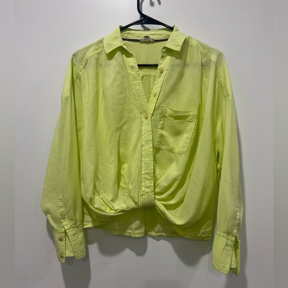 Anthropologie Tops - Anthropologie Pilcro Twist-Front Blouse Top